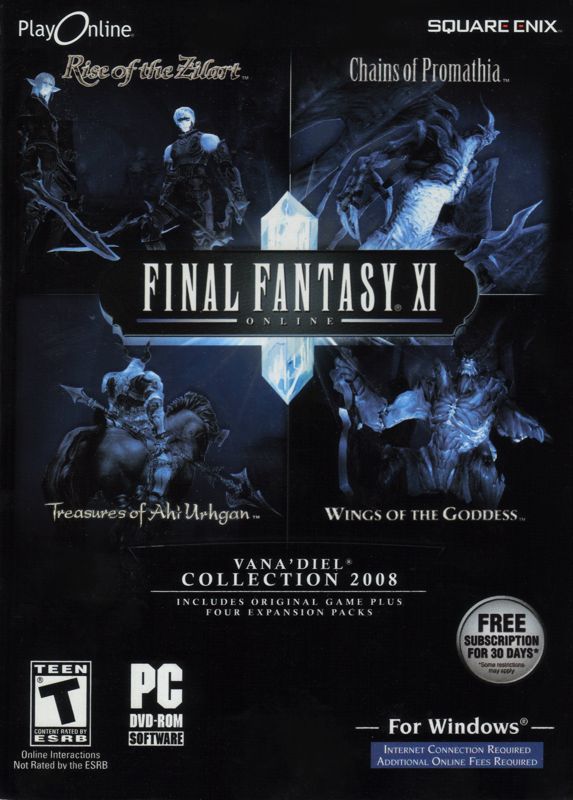 Front Cover for Final Fantasy XI Online: Vana'Diel Collection 2008 (Windows)