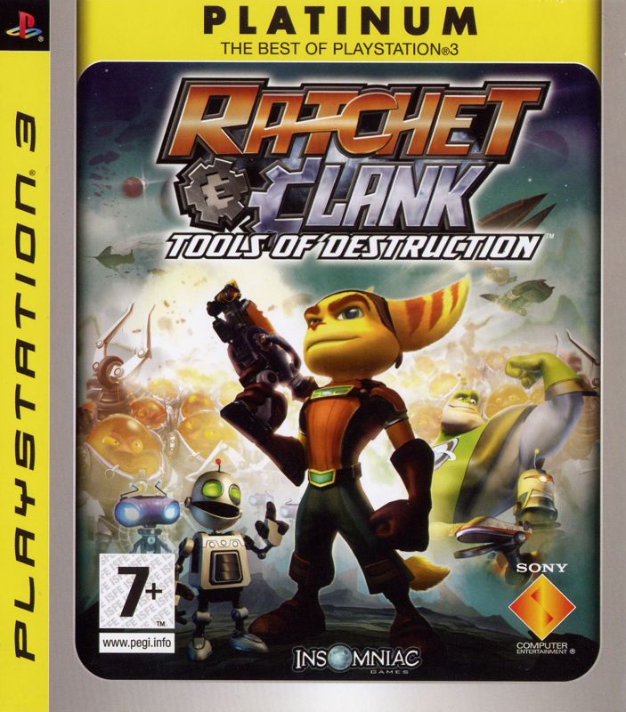 Front Cover for Ratchet & Clank Future: Tools of Destruction (PlayStation 3) (Platinum release)