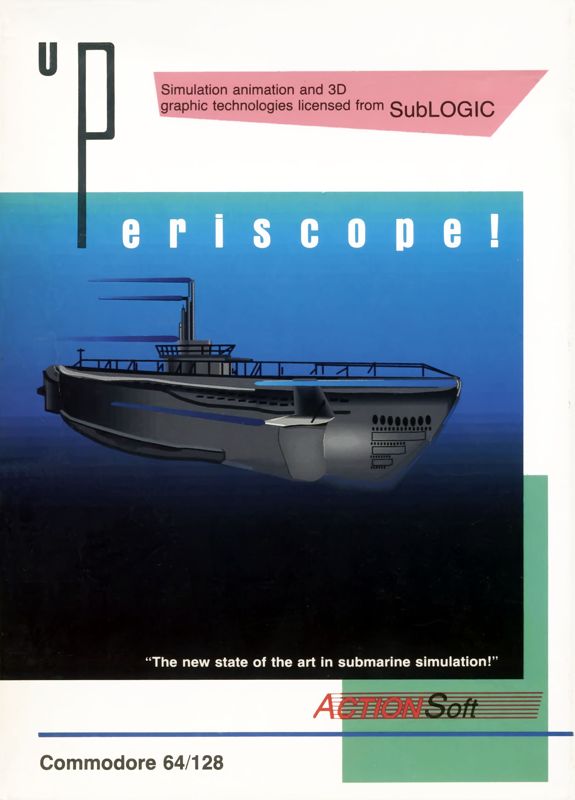 Front Cover for Up Periscope! (Commodore 64)