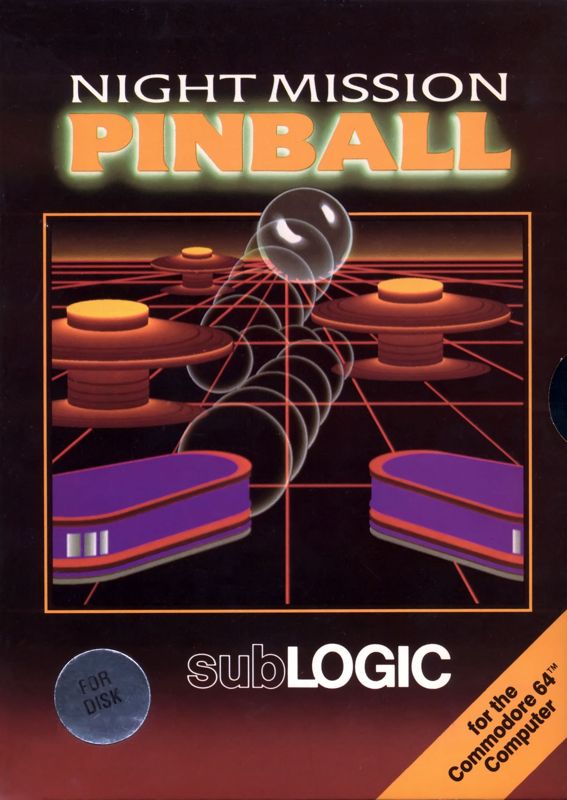Front Cover for Night Mission Pinball (Commodore 64)