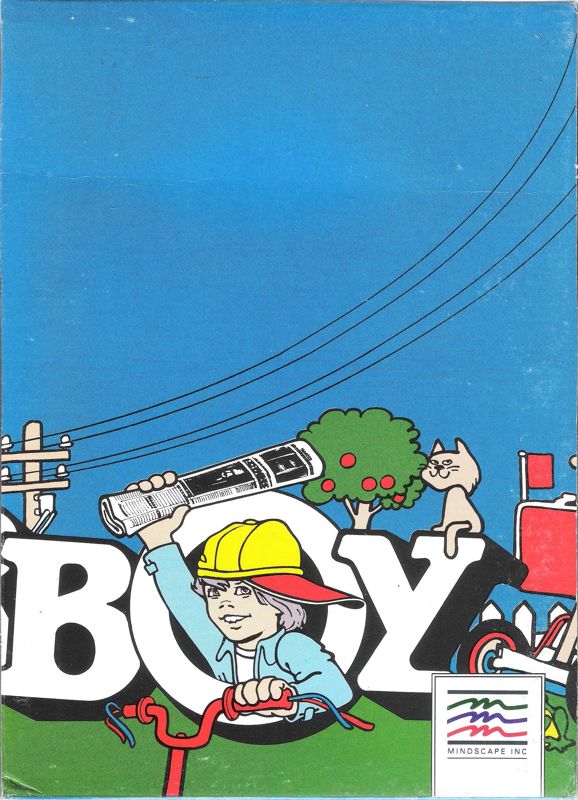 Inside Cover for Paperboy (DOS): Right