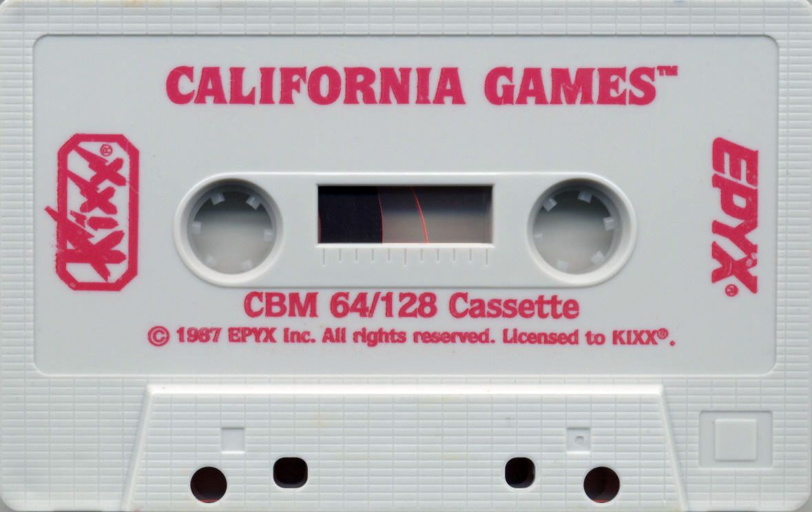 Media for California Games (Commodore 64) (KIXX release)