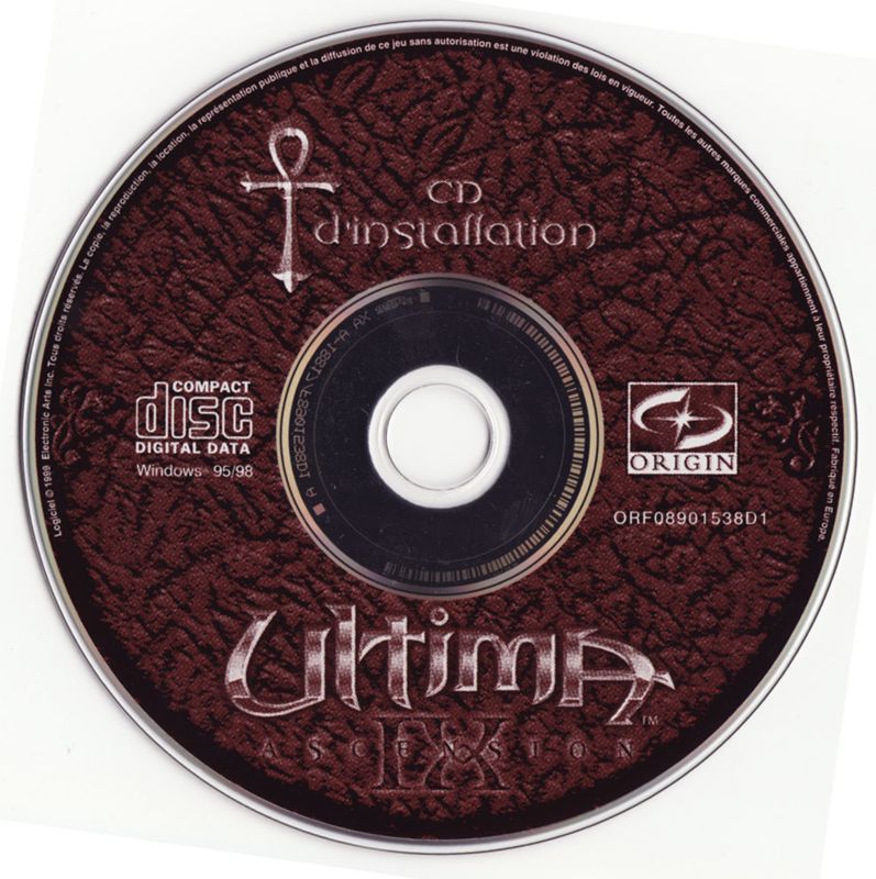 Media for Ultima IX: Ascension (Windows): Install disk