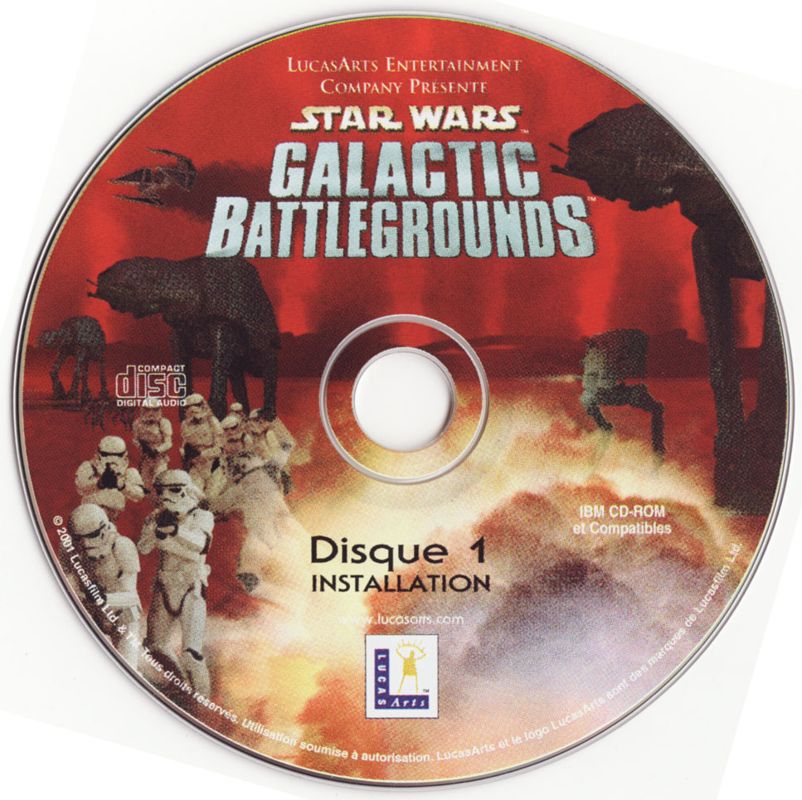 Media for Star Wars: Galactic Battlegrounds (Windows): Disc 1 - Install