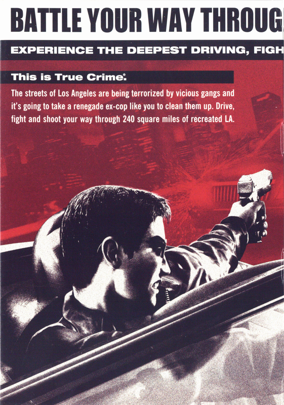 Inside Cover for True Crime: Streets of LA (Macintosh): Left