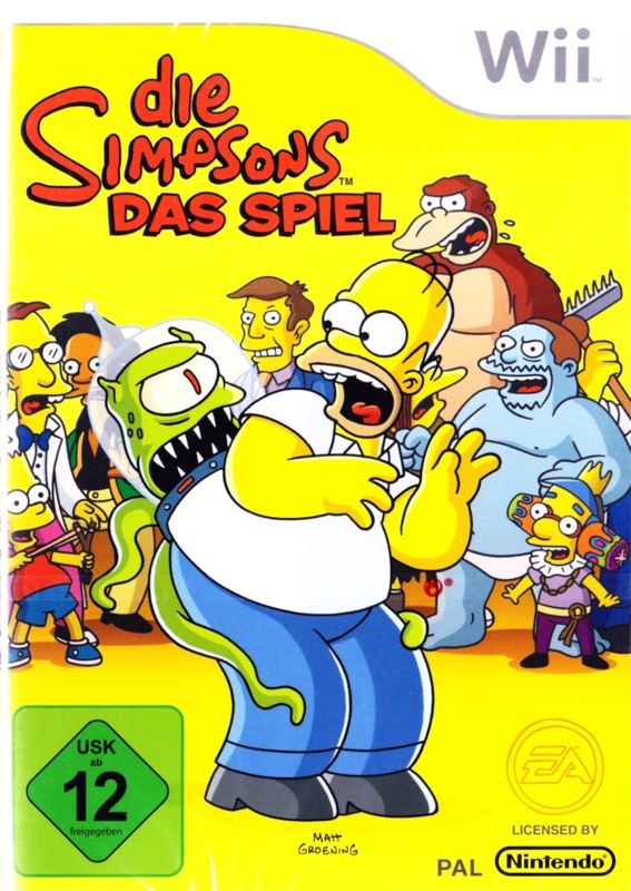 Front Cover for The Simpsons Game (Wii) (Re-release)