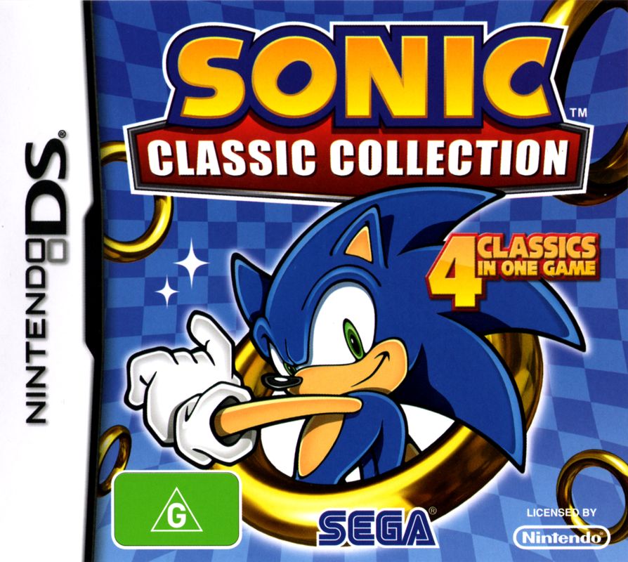 Front Cover for Sonic Classic Collection (Nintendo DS)