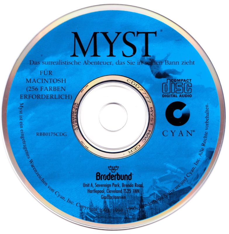 Media for Myst (Macintosh)