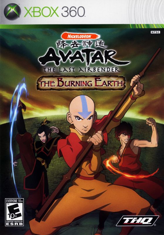 Front Cover for Avatar: The Last Airbender - The Burning Earth (Xbox 360)