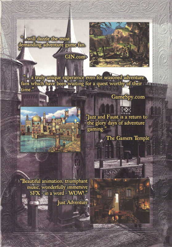 Inside Cover for Jazz and Faust (Windows): Left