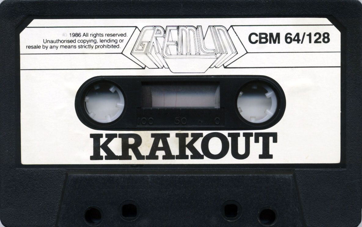Media for Krakout (Commodore 64)