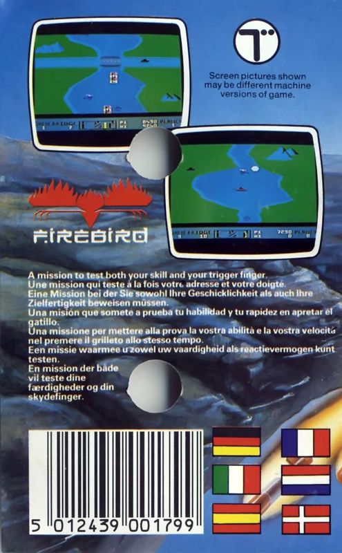 Back Cover for River Raid (Commodore 64) (Silver Range 199 release)
