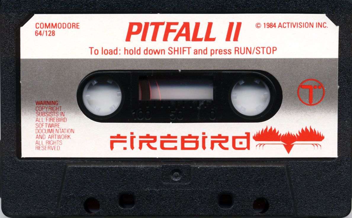 Media for Pitfall II: Lost Caverns (Commodore 64) (Silver Range 199 release)