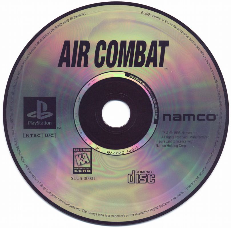 Media for Air Combat (PlayStation) (Greatest Hits release (E rating))