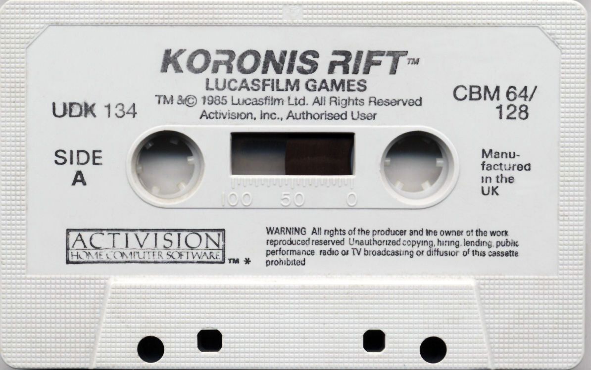 Media for Koronis Rift (Commodore 64)
