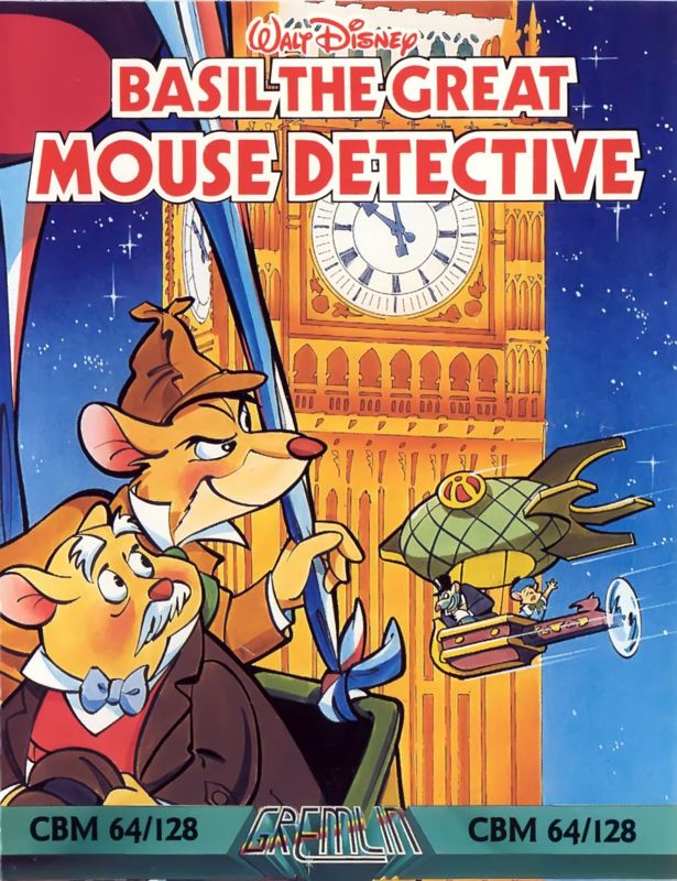 Front Cover for Basil the Great Mouse Detective (Commodore 64)