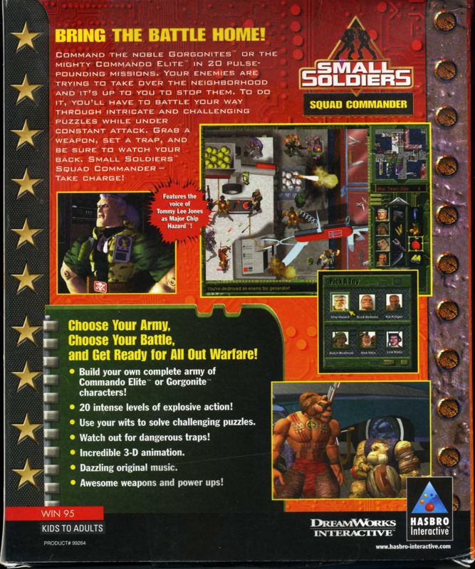 Back Cover for Small Soldiers: Squad Commander (Windows)