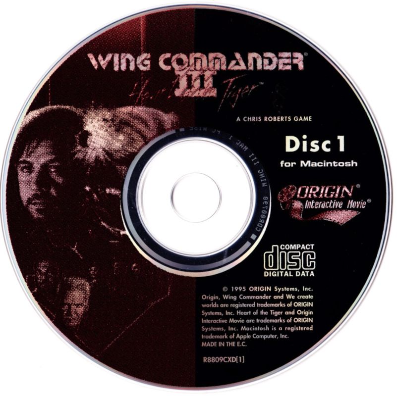 Media for Wing Commander III: Heart of the Tiger (Macintosh): Disc 1