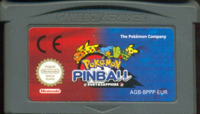 Pokémon Pinball: Ruby & Sapphire cover or packaging material - MobyGames