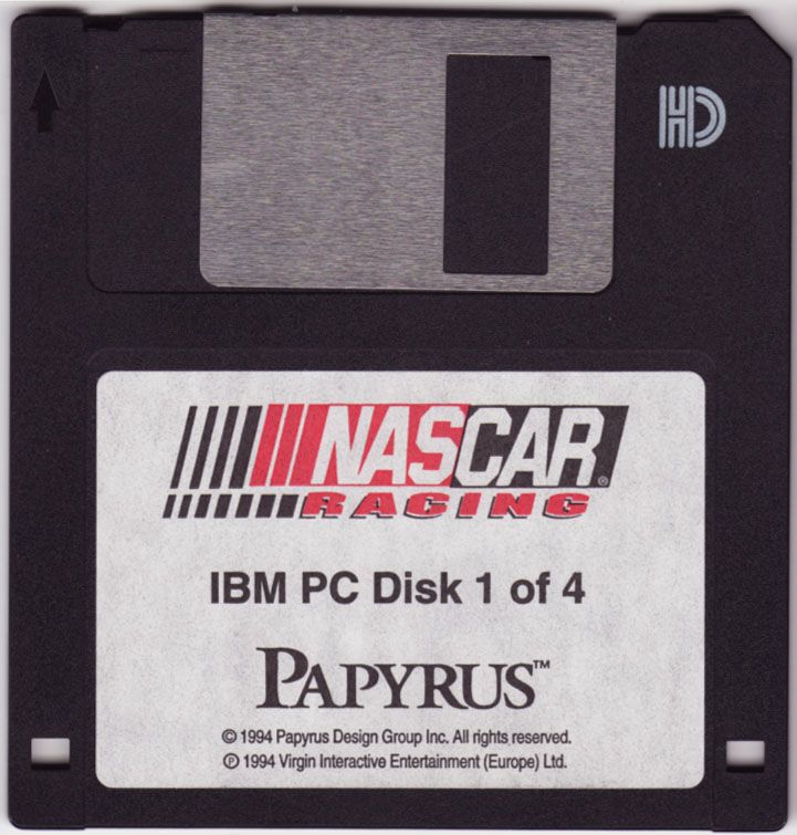Media for NASCAR Racing (DOS) (3.5" Disk release): Disk 1