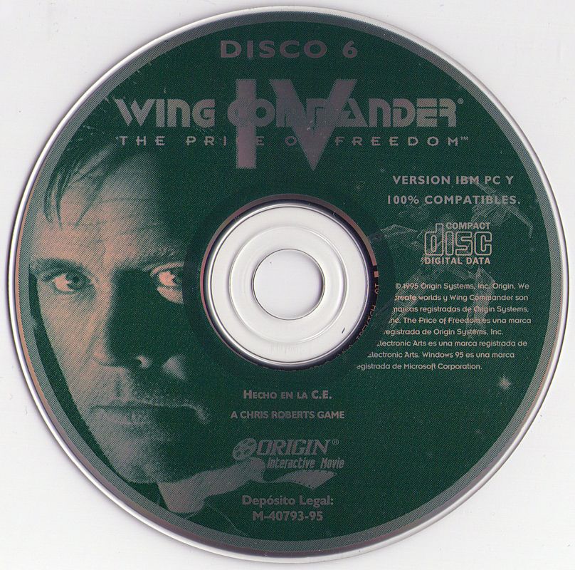 Media for Wing Commander IV: The Price of Freedom (DOS): Disc 6