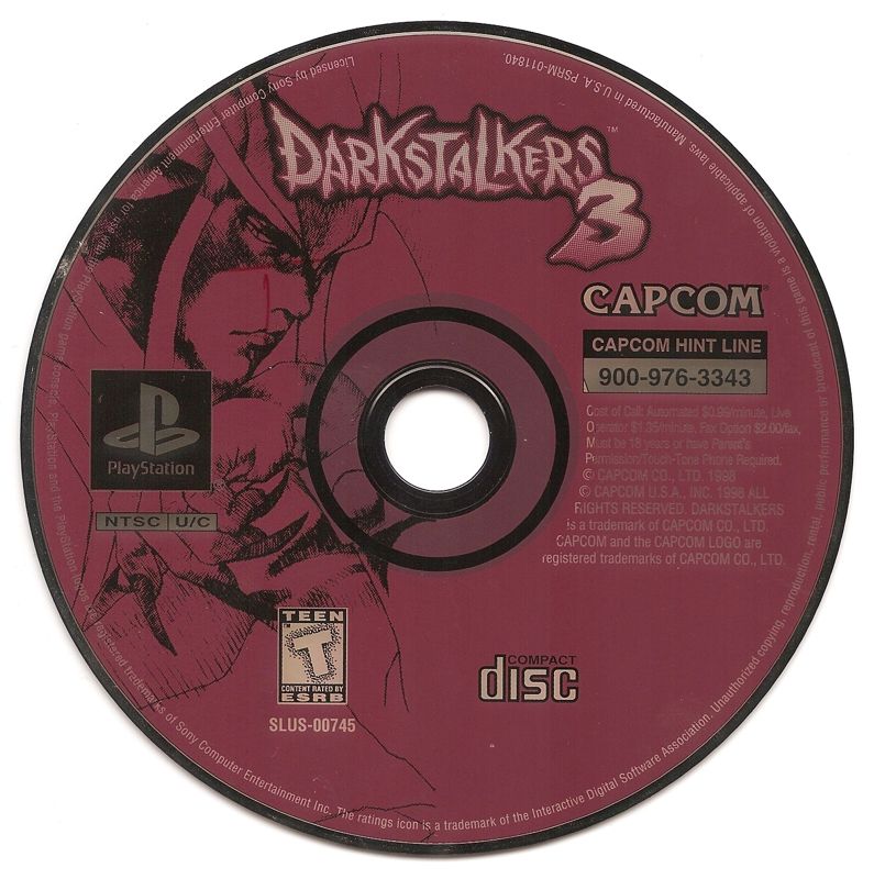 Media for Darkstalkers 3 (PlayStation)