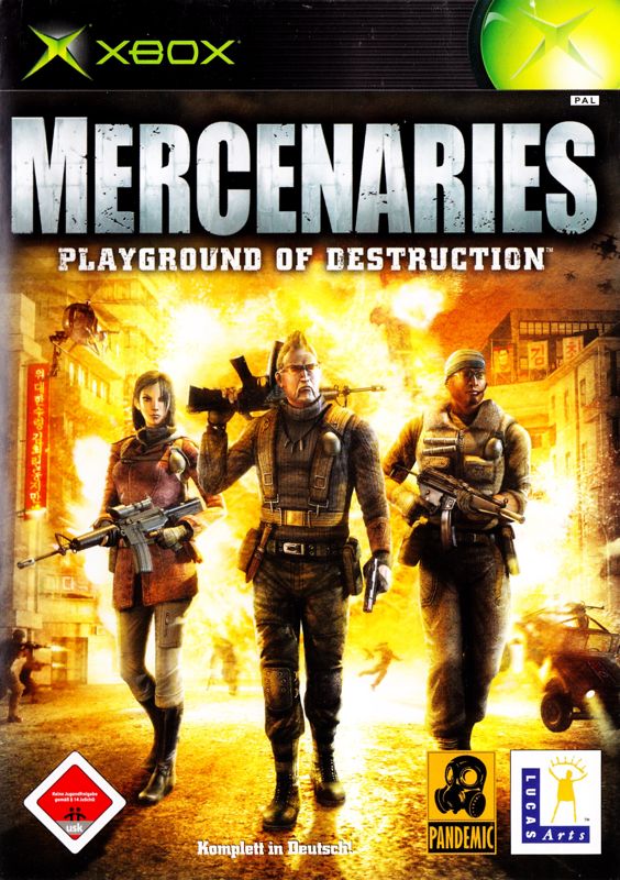 Front Cover for Mercenaries: Playground of Destruction (Xbox)