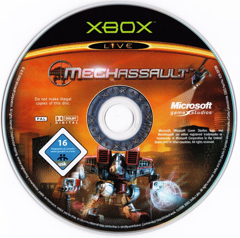 Media for MechAssault (Xbox) (Re-release)