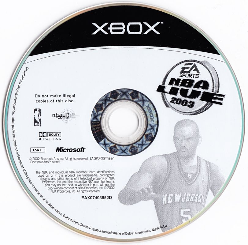 Media for NBA Live 2003 (Xbox)