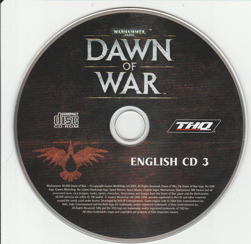 Media for Warhammer 40,000: Dawn of War - Game of the Year (Windows): Disc 3