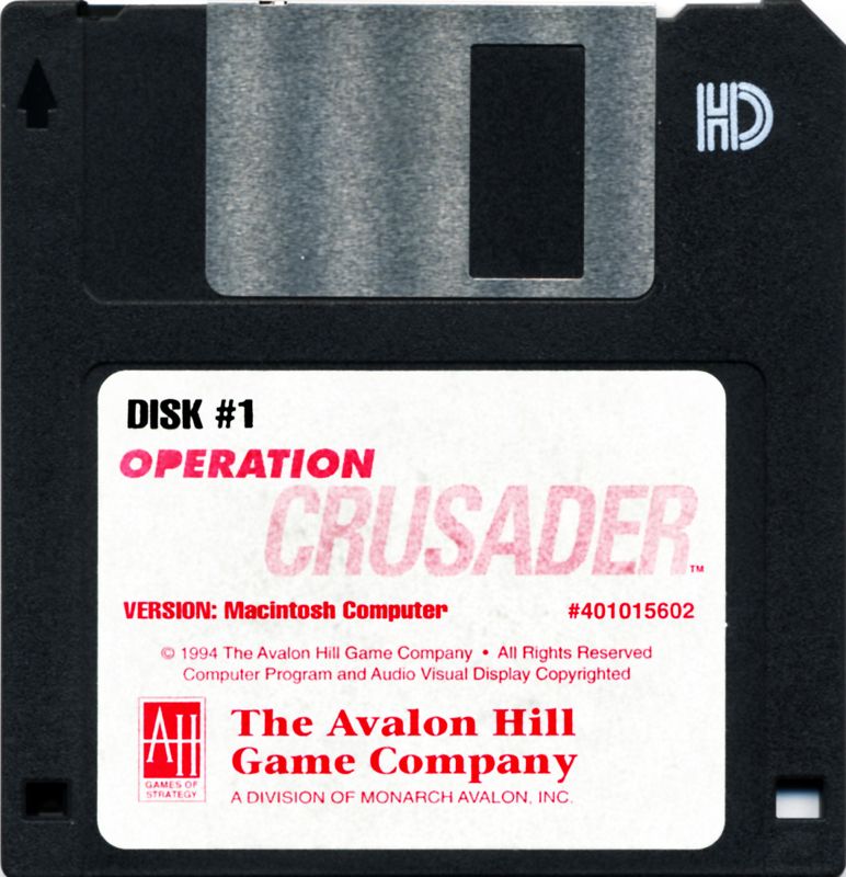 Media for Operation Crusader (Macintosh): Disk 1