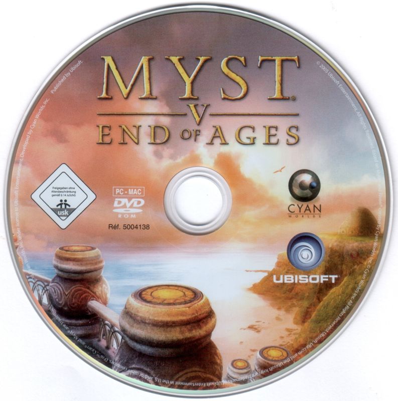 Media for Myst V: End of Ages (Limited Edition) (Macintosh and Windows) (Book-like box)