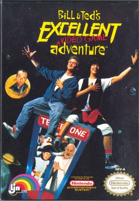 Front Cover for Bill & Ted's Excellent Video Game Adventure (NES)