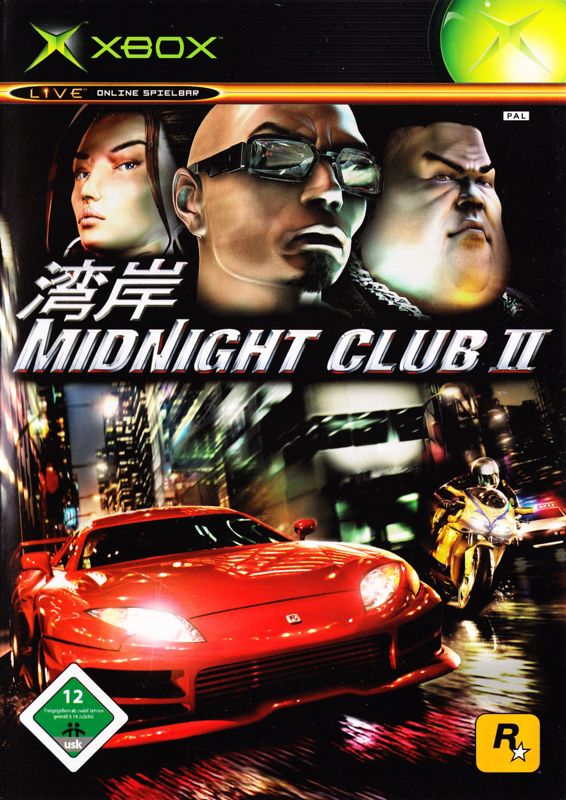 Front Cover for Midnight Club II (Xbox)