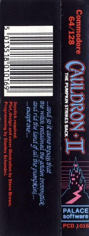 Back Cover for Cauldron II: The Pumpkin Strikes Back (Commodore 64)