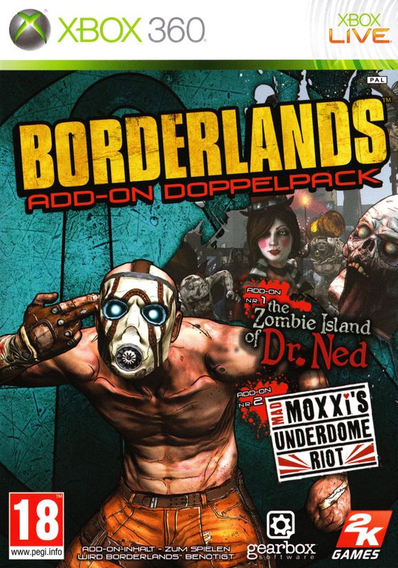 Front Cover for Borderlands: Double Game Add-on Pack (Xbox 360)