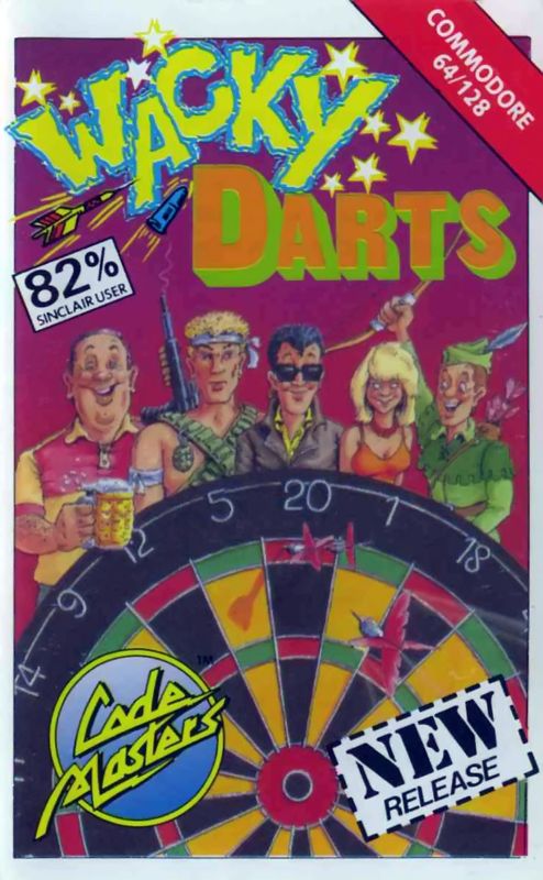 Front Cover for Wacky Darts (Commodore 64)