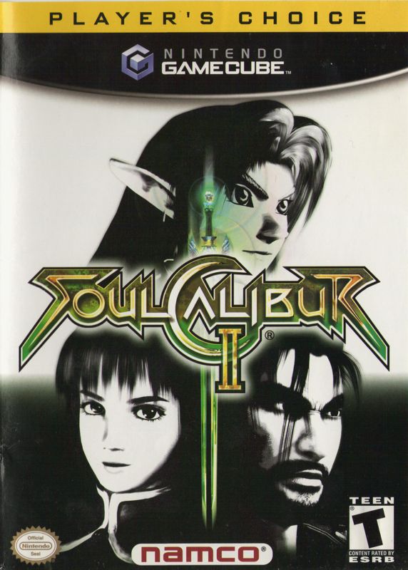 Front Cover for SoulCalibur II (GameCube) (Player's Choice Release)