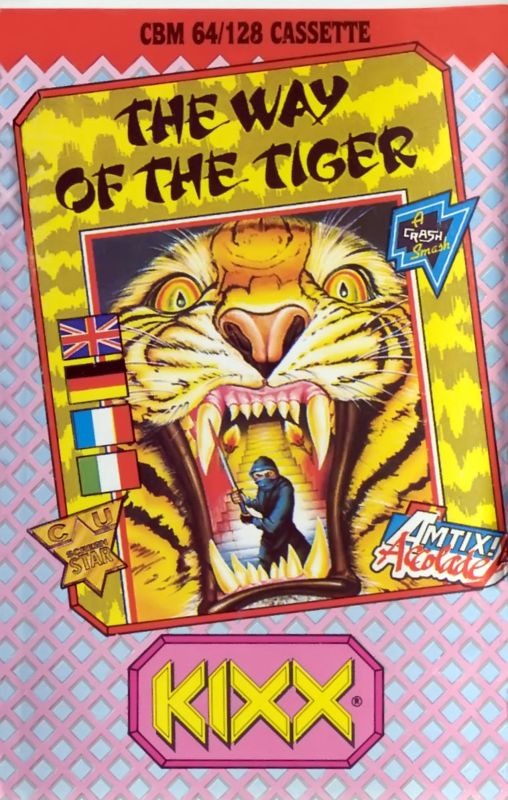 Front Cover for The Way of the Tiger (Commodore 64) (Kixx release)