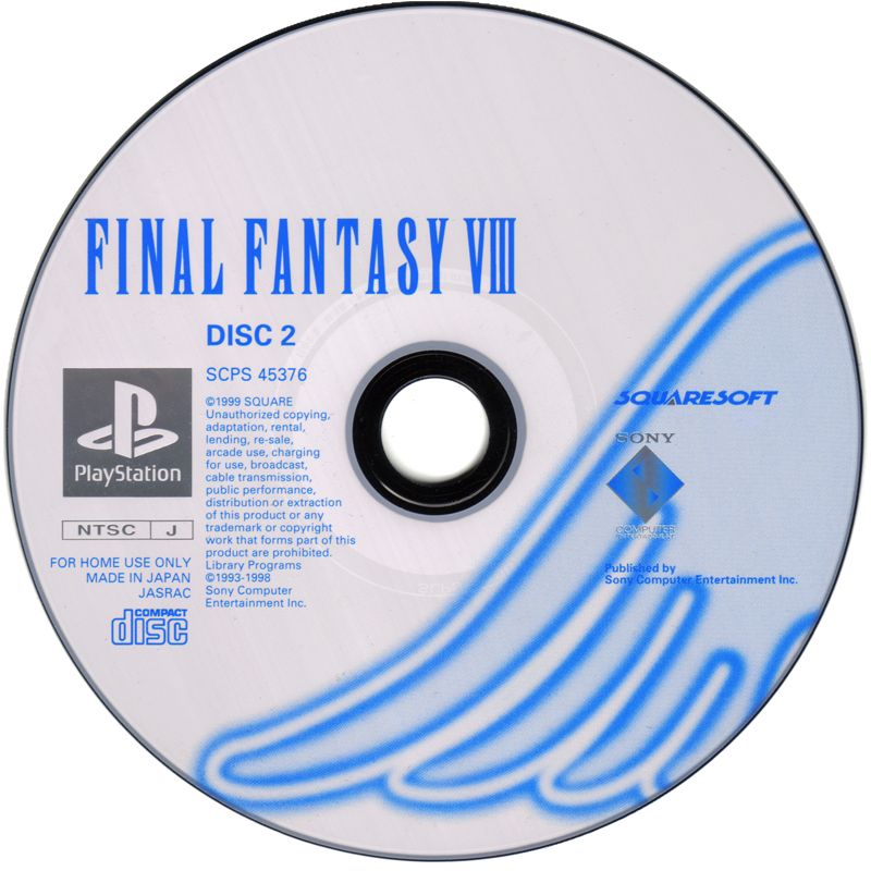 Media for Final Fantasy VIII (PlayStation): Disc 2