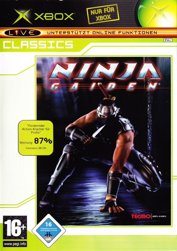 Front Cover for Ninja Gaiden (Xbox) (Classics release)