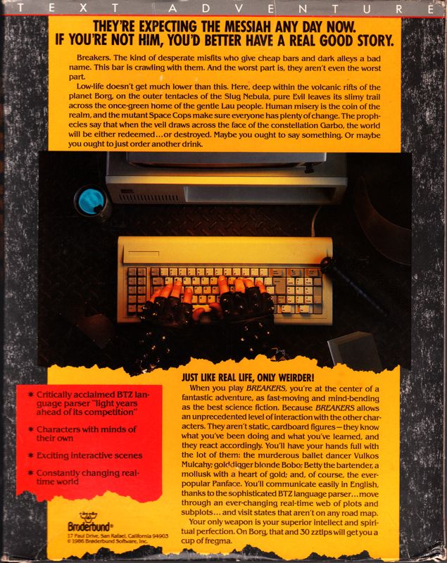 Back Cover for Breakers (Apple II)