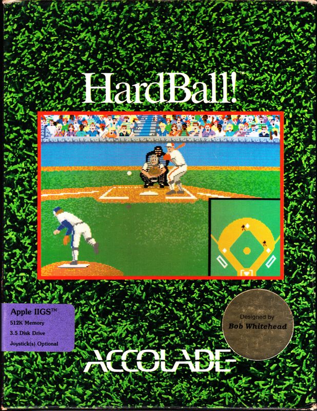 Front Cover for HardBall! (Apple IIgs)