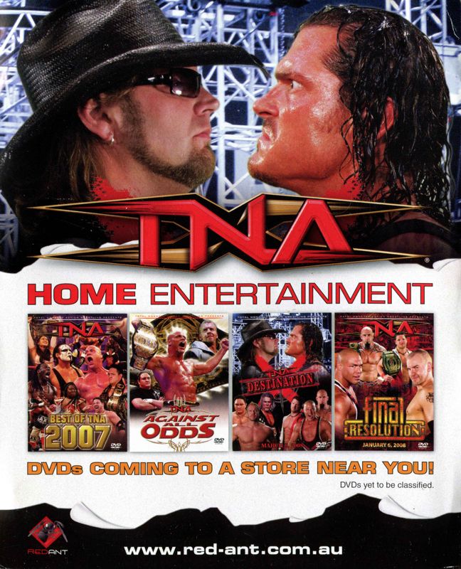 Advertisement for TNA iMPACT! (PlayStation 2): Front