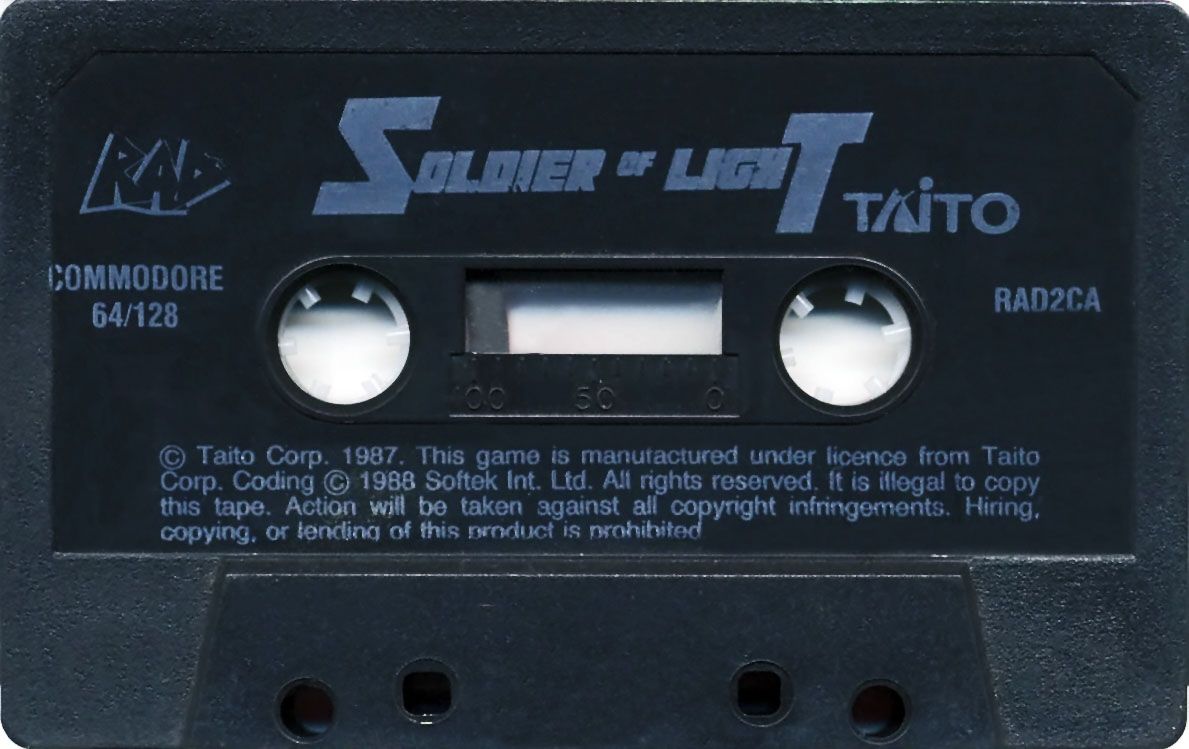 Media for Soldier of Light (Commodore 64) (RAD Games release)