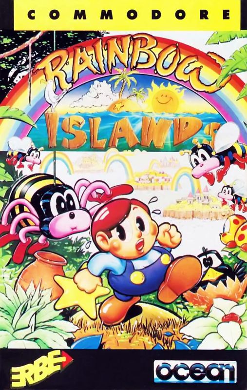 Front Cover for Rainbow Islands (Commodore 64) (ERBE Release)