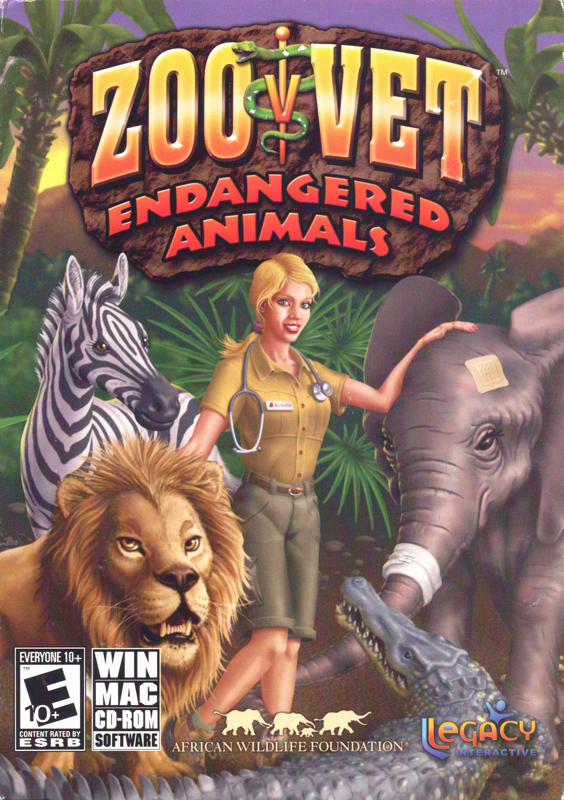 Front Cover for Zoo Vet: Endangered Animals (Macintosh and Windows)