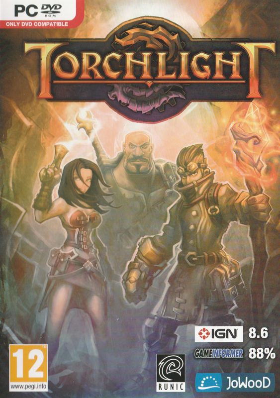Front Cover for Torchlight (Windows) (Patched re-release with artbook)