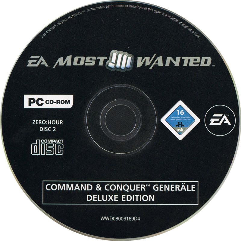 Media for Command & Conquer: Generals - Deluxe Edition (Windows) (EA Most Wanted release): Zero Hour - Disc 2