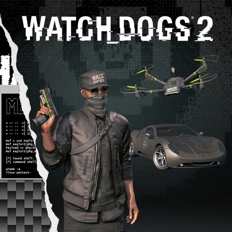 Front Cover for Watch_Dogs 2: Black Hat Pack (PlayStation 4) (download release)